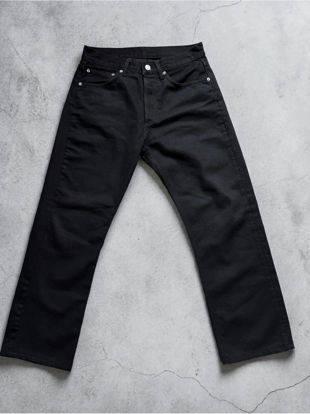 Nwot Sandro Paris Men's Black relax Straight-Leg Jeans